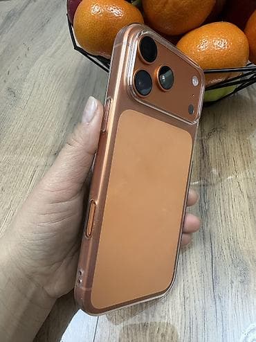 one plas: IPhone 17 Pro Max, Новый, 512 ГБ, Оранжевый, Чехол, 100 % — 2