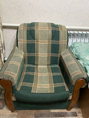 купить шкаф офисный для документов: Комплект мягкой мебели, цвет - Зеленый — 2