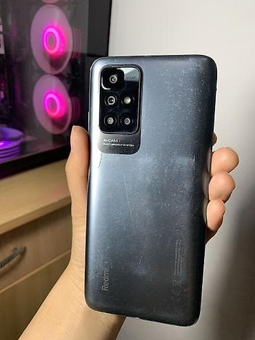 Redmi, Redmi 10, Б/у, 128 ГБ, цвет - Черный, 2 SIM