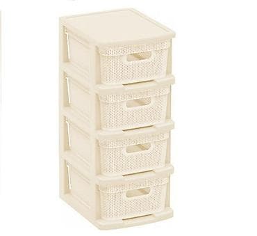 Эмерек: Комод коллекция Ajur компакт с корзинами, 4-секционный арт. BQ3796 — 2
