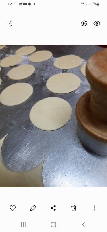 нож для пиццы: Вырубка для кружочков теста для пельменей, варениковпеченья и — 6