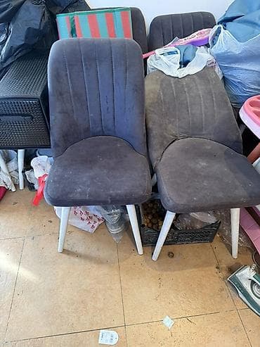 Стул для кухни, Другой материал, цвет - Серый