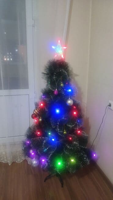заказать ёлку: Искусственная новогодняя ёлка с украшениями и подсветкой. - Высота — 5