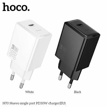 mobile holder: Зарядное устройство Hoco N70 Nuevo, 30 Вт, один порт USB‑C, стандарта — 1