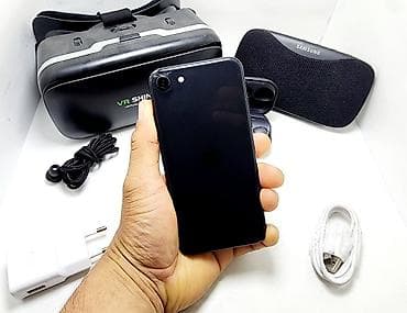iphone kg: IPhone SE, Б/у, 64 ГБ, Черный, Кабель, 100 % — 6