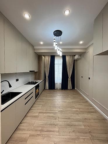 Квартиры: 1 комната, 57 м², Ак-Кеме (старый аэропорт) Элитка, 13 этаж, Евроремонт — 2