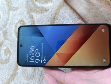 телефон poco m3: Poco M6, Колдонулган, 256 ГБ, түсү - Кара, eSIM, 2 SIM — 5