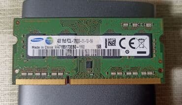 Оперативная память, Б/у, Samsung, 4 ГБ, DDR3, 1600 МГц, Для ноутбука at lalafo.kg Оперативная память, Б/у, Samsung, 4 ГБ, DDR3, 1600 МГц, Для ноутбука