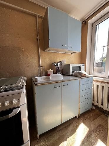 стенка советский: Кухонный гарнитур, Б/у, цвет - Голубой, ДСП, Самовывоз — 1