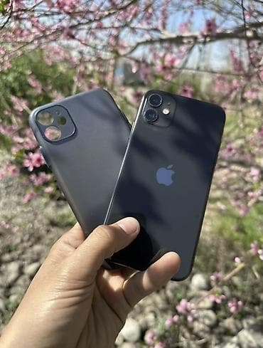 ipone 16: IPhone 11, Б/у, 64 ГБ, Черный, Чехол, 75 % — 1
