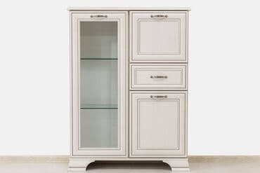 столы и шкафы: Тумба витрина 3Д 1Я (Tiffany 1V2D1S), коллекции Тиффани, Вудлайн — 3