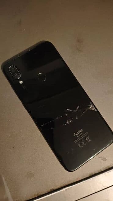 Redmi, Redmi Note 7, Б/у, 64 ГБ, цвет - Черный, 2 SIM