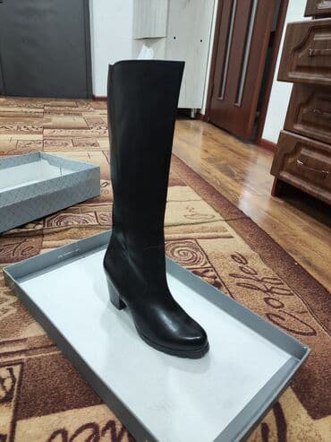 женская обувь больших размеров из германии: Сапоги, 40, Marco Tozzi, Новый, цвет - Черный, Самовывоз, Платная доставка, Бесплатная доставка — 6