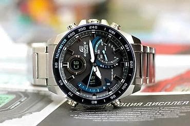 samsung 20: Casio Edifice Sapphire — мужские кварцевые часы с комбинированной — 6