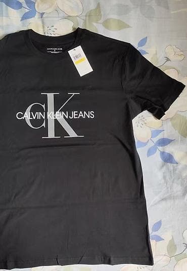 Футболки: Мужская футболка, M, Calvin Klein, Новый, цвет - Черный — 2