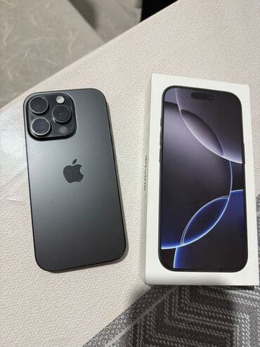 usb type c: IPhone 16 Pro, Колдонулган, 256 ГБ, Кара, Куту, 97 % — 4