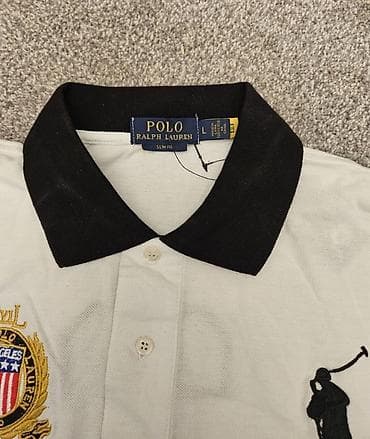 женские футболки лакост: Мужская футболка, S, M, L, Polo Ralph Lauren, Новый, цвет - Белый, Бесплатная доставка — 4