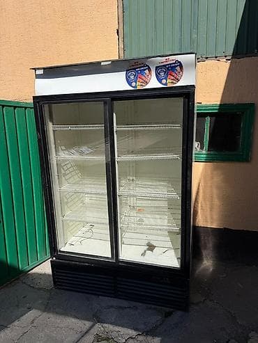 Торговые холодильные витрины (две модели): 1) Двухдверная стеклянная
