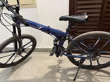 двух подвесный велик: Складной горный велосипед с двойной подвеской - Рама: складная — 2