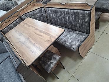 small table: Кухонный стол и стул, Новый, Бесплатная доставка, цвет - Бежевый — 8