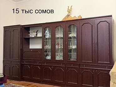 садовые мебели: Стенка-шкаф, Тип стенки-шкафа: Модульная, Другое назначение, Б/у, Особенности: С рабочим столом — 1