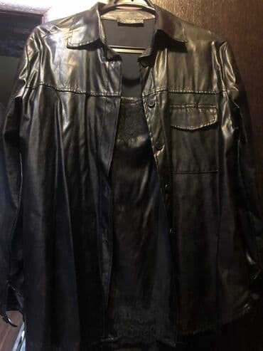 брендовая мужская одежда бишкек: Двойка: рубашка, Майка из экокожи, размер M, Италия — 2