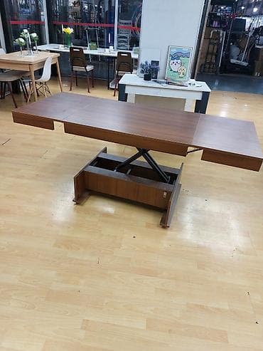 столы низкие: Журнально-обеденный стол "Стамбул" Длина: 92/175 Ширина: 70 Высота — 5