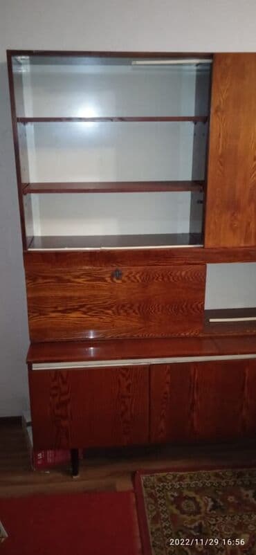 советская тумбочка: Гарнитур для зала, Б/у, Дерево, Самовывоз — 3