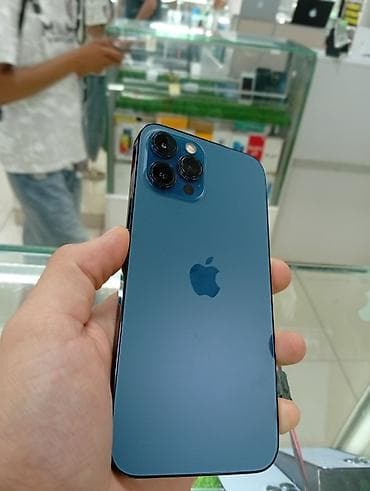 phone 12: IPhone 12 Pro, Б/у, 256 ГБ, Pacific Blue, 100 % — 1