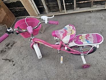 золото детский: Детский велосипед, 2-колесный, 4 - 6 лет, Для девочки, Б/у — 4