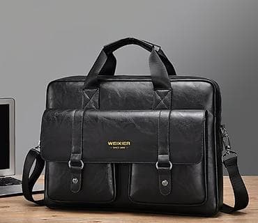 деловой портфель: Портфель, Новый, Материал: Экокожа, Мужские — 1