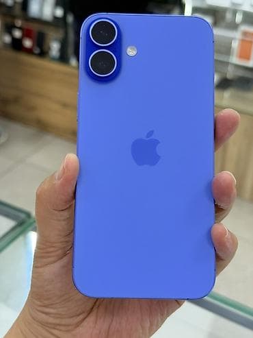 бу телефоны в бишкеке айфон: IPhone 16 Plus, Б/у, 256 ГБ, Синий, Защитное стекло, Чехол, 94 % — 2