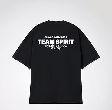 Жеке буюмдар: Мерч Team Spirit — футболки и игровая джерси. - Черная футболка Team — 5