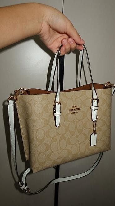 fabric case: Сумка Coach Signature Canvas Tote (малый формат) - Материал — 2