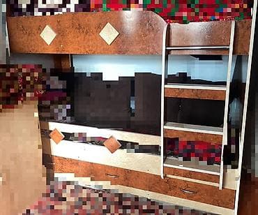 bunk bed: Двухъярусная детская кровать, ЛДСП, цвет - Коричневый — 1