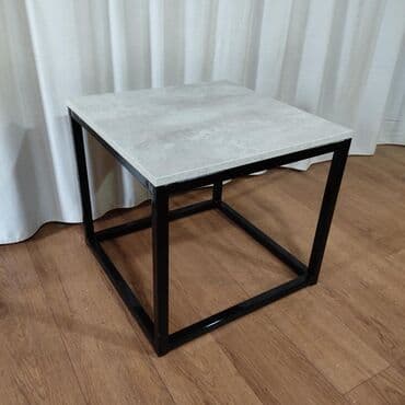 купить офисный стол бу: Журнальный столик в стиле лофт 50х50 лофт хайтек мебель эмерек 312 — 1