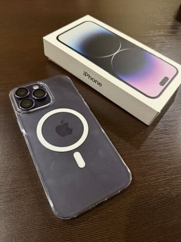 iphone 14 про мах: IPhone 14 Pro Max, Б/у, 256 ГБ, Deep Purple, Коробка, 86 % — 2