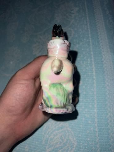 marvel legends: Фарфоровый подсвечник «Олень/козочка» с перламутровой глазурью. - — 3