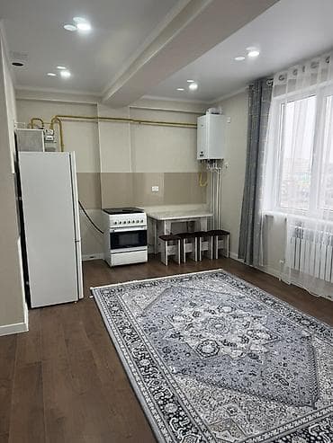 Бөлмөлөр: Сдаётся однокомнатная квартира 
Мичурина 128/1 
С мебелью — 5