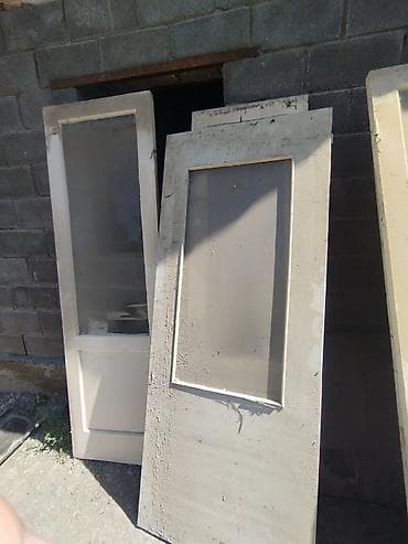 жыгач устачылык: Ички эшик, Жаңы, Айнек менен, Жыгач, түсү - Ак — 1