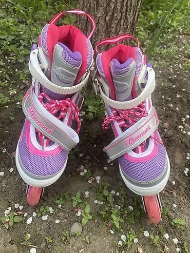 эспандер ош: Роликовые коньки раздвижные BANIWEI для детей - Тип: inline (в ряд) — 3