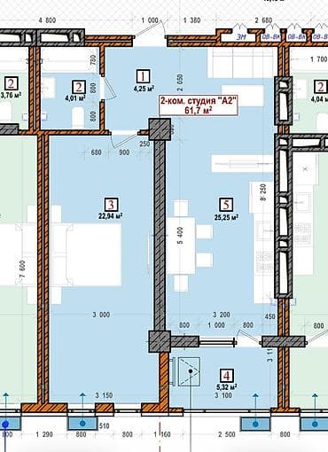 баят рынок квартира: Элитка, 2 комнаты, 62 м² — 2