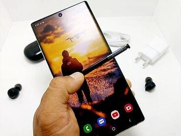 iphone kg: Samsung Note 10 Plus, Б/у, 256 ГБ, цвет - Серебристый, 1 SIM — 6