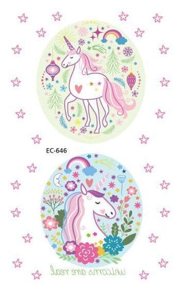 пуховой комбинезон для новорожденных: Временные переводные татуировки детские на тело Единороги, цена за — 5