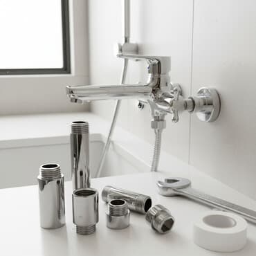 смисители: Латунные удлинители RTP, хромированные. Назначение: - Увеличение — 1