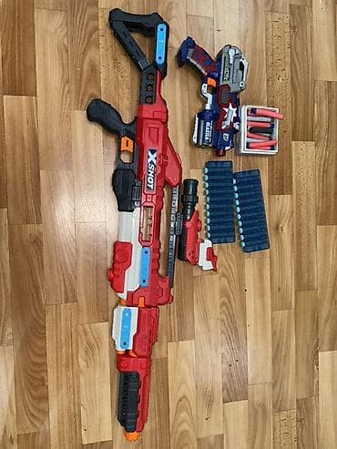 Набор детских бластеров с мягкими пулями (dart blasters) Состав: -