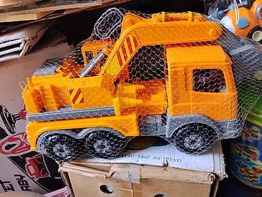 Игрушечный строительный экскаватор - Большая машинка с крановой — 1