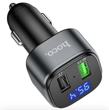 bluetooth 5 0: Автомобильный FM‑трансмиттер Hoco E67 с быстрой зарядкой QC3.0 - — 4