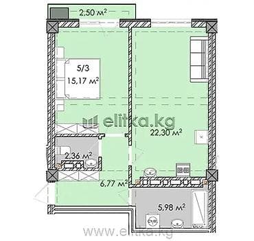 квартира фучика аренда: Строится, 2 комнаты, 71 м² — 4
