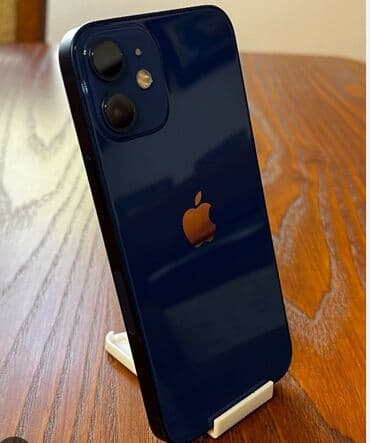 айфон 12 мини новый: IPhone 12 mini, Колдонулган, 128 ГБ, Көк, Каптама, 100 % — 1